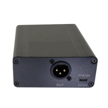 48V Phantom Power Outdoor Portable Rechargeable for Any Condenser Microphone Recording Equipment