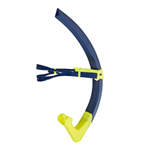 Swimming Training Snorkel Tube, Front Breathing Tube Center Mount Silicone Mouthpiece Adult Freestyle B