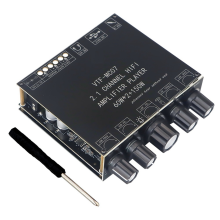 Dual Channel Bluetooth 5.3 TPA3116 Audio Power Amplifier Board 12V-26V High Digital 2x60W+150W Stereo Amp Module