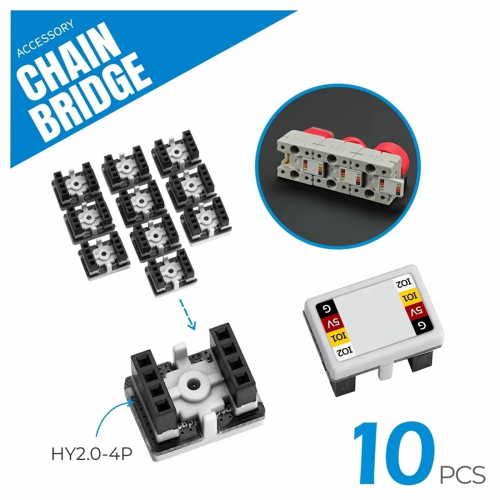 10Pcs Chain Bridge Connector for Series Unit Puzzle Adjacent Edge Connection 2