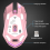 Wireless Mouse 2.4G Computer Laptop USB Rechargeable Mute Backlit Cute Gaming 6