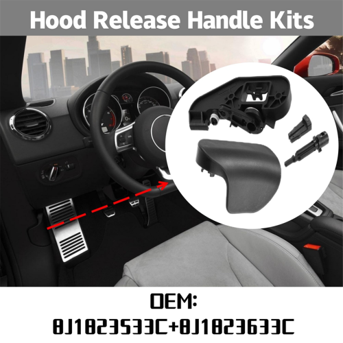 Lock Release Handle Mounting Bracket Kit 8J1823533C 8J1823633C for TT TTS TTRS 2007-2014 2
