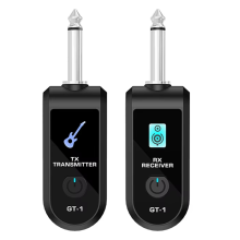 2.4G Wireless Guitar System Rechargeable Lithium Battery Transmitter Receiver for Electric Bass,B
