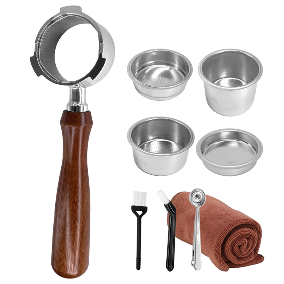 Saudism 51Mm Bottomless Portafilter Exclusively For Ec680/Ec685/Ec820/Ec850/Ec860/Ec785/Ec885 Espresso Machines