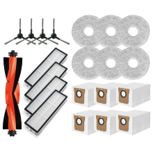 For Robot Vacuum X20 Pro / Max D102GL D109GL Spare Parts Main Side Brush Hepa Filter Mop Pad Dust Bags
