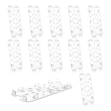 12 PCS Plastic Drain Shelf for 1/3 Size Food Pan Clear Grate Acrylic Trays