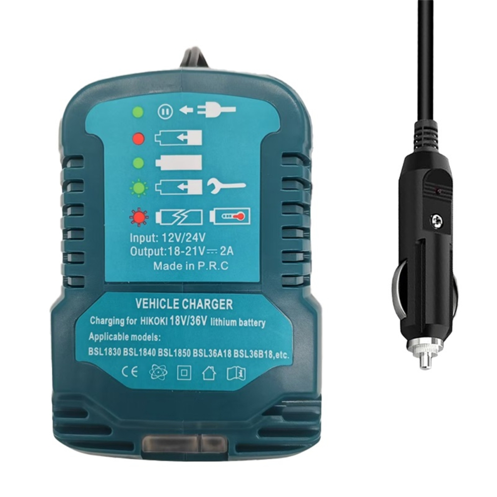 12V/24V Portable Mini Car Charger Lighter Plug For 18V Li-Ion Batteries Battery 4852145446467
