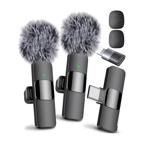 Mini Wireless Lavalier Microphone for ,, Android, Video Recording Vlog Podcast