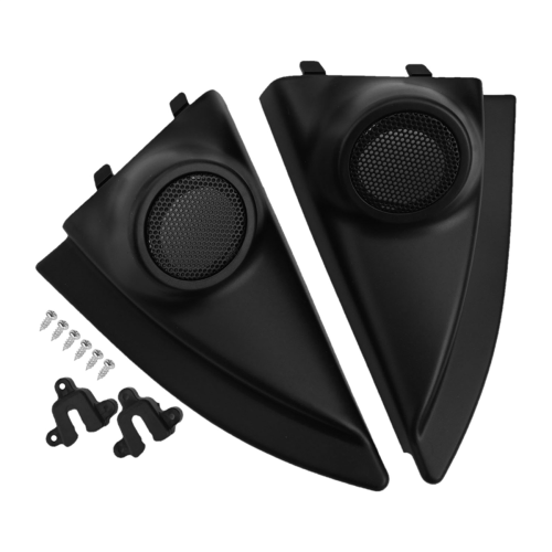 Car A-Pillar Speaker Cover Mounts Black for D-Max 2012-2019 Tweeter Refitting Audio Door Angle 2
