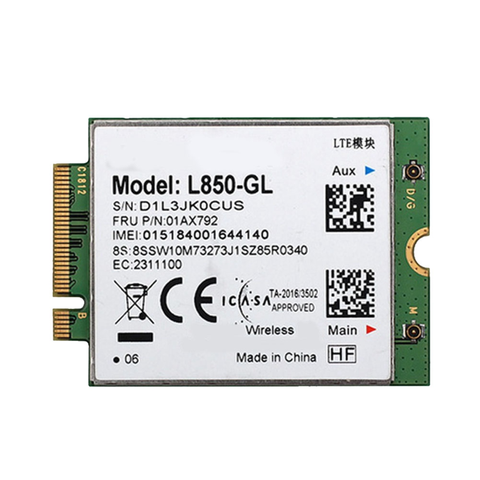 L850- Wwan Card 01Ax792 M.2 4G Lte Module For X395 X1 Carbon Gen6 X280 T580 T480s L480 Yoga Gen 3 L580 4852145445170
