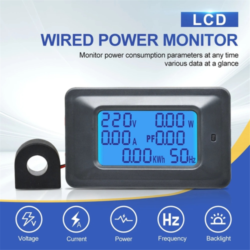 AC110-250V 20A LED Digital Voltmeter Ammeter Wattmeter Power Energy Meter 220V Volt Tester Detector Indicator 2
