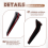 For 2022-2023 Car Front Bumper Side Corner Spoiler Splitter Guard Decor 6