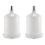 2 Pcs 600Ml Plastic Hvlp Paint Cup Pot for Sprayer Connector Jet 1