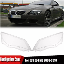 Car Headlight Mask Headlamp Lens Cover for E63 E64 M6 2008-2010 Shell 63127186815 Front Left