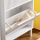 SoBuy Skoskab 50x130x19 cm Hvid 7