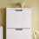 SoBuy Skoskab 50x130x19 cm Hvid 4