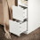 SoBuy White Bedside Table with Drawers, 20x35x60cm 7