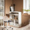 SoBuy Bureau Pliant avec Rangement, Table PC Murale Blanc 12
