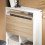 SoBuy Bureau Pliant avec Rangement, Table PC Murale Blanc 4