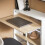SoBuy Bureau Pliant avec Rangement, Table PC Murale Blanc 5