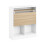 SoBuy Bureau Pliant avec Rangement, Table PC Murale Blanc 13