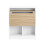 SoBuy Bureau Pliant avec Rangement, Table PC Murale Blanc 14