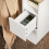 SoBuy White Bedside Table with Drawers, 20x35x60cm 6