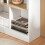 SoBuy Bureau Pliant avec Rangement, Table PC Murale Blanc 9