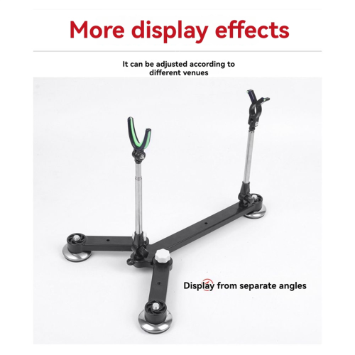 Ice Fishing Rod Holder Shelf Folding Retractable Gear 2