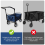 Foldable Cart Push Handle Extendable Trolley Accessories Wagon Equipment for Flat Folding 6