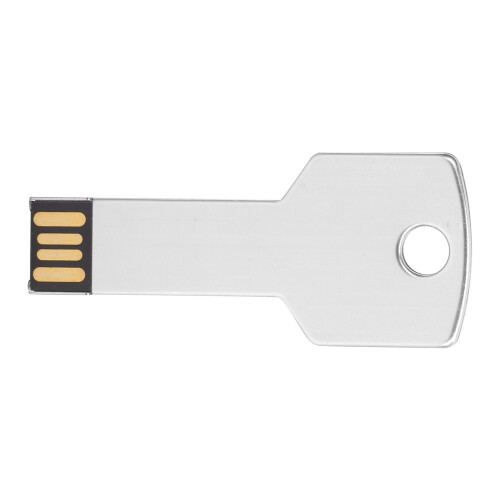 Clé USB en forme de clé 32 Go aluminium argenté 2