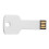 Clé USB en forme de clé 32 Go aluminium argenté 5