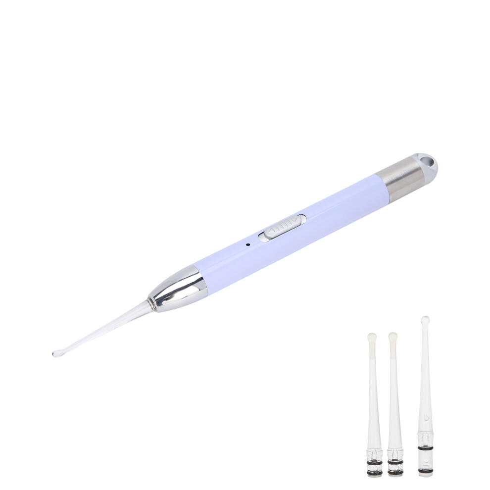 Purple Lighted Rechargeable Ear Wax Remover Earpick Earwax Cleaning Tool Kit