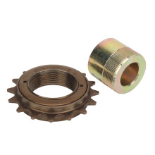 16T Freilauf mit 20mm Adapter Ersatz Leichtgewicht Einfach zu installieren Schleifrad-Adapter-Kit für Elektroroller Motorräder Karts