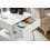 SoBuy White Bedside Table with 2 Drawers 5