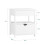 SoBuy White Bedside Table with 2 Drawers 3