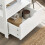 SoBuy White Bedside Table with 2 Drawers 4