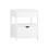 SoBuy White Bedside Table with 2 Drawers 1