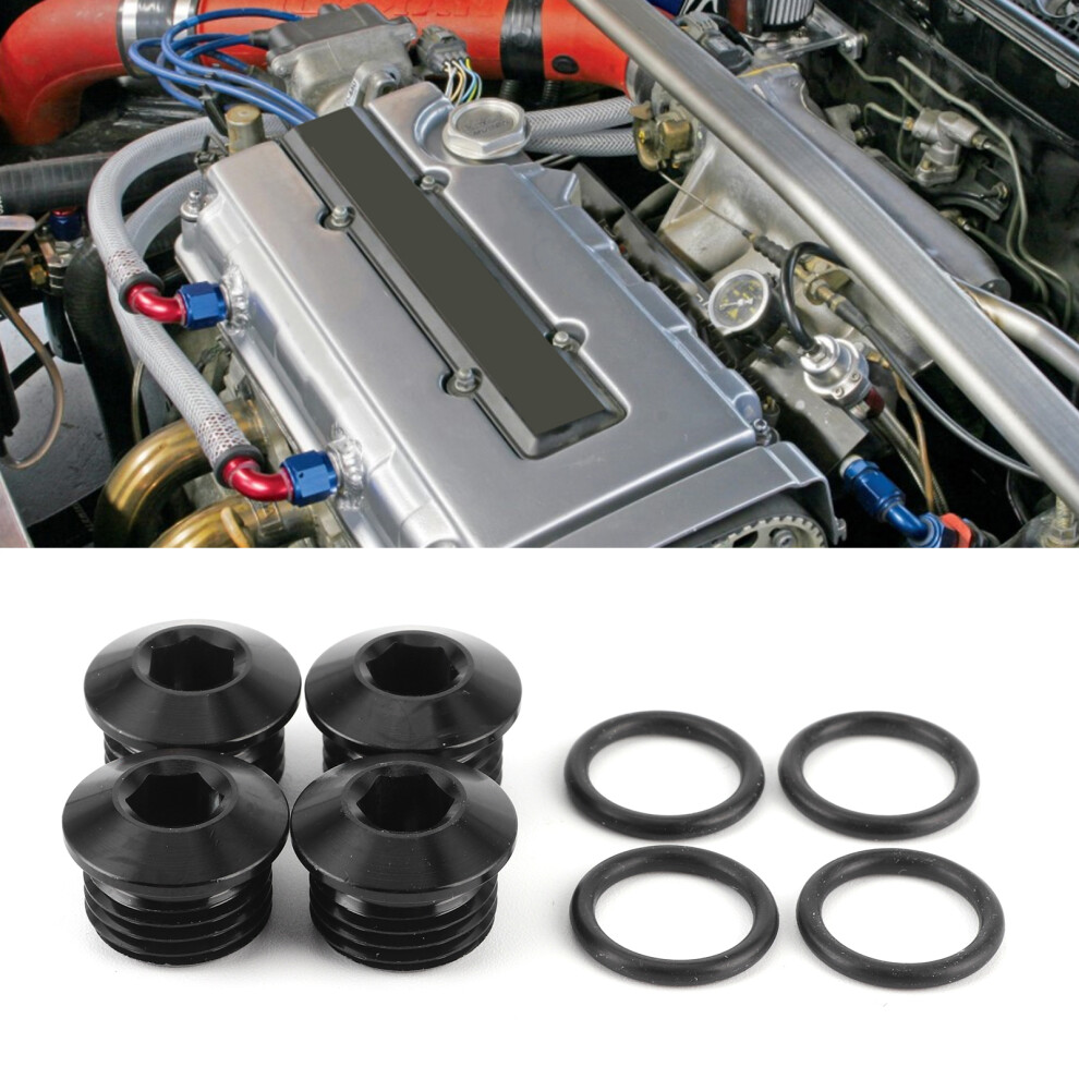 6An Male Hex Head Socket With Oring Kit Aluminium Alloy Black Anodizing 7631333485627