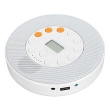 Tragbarer CD-Player mit 2000mAh wiederaufladbarem Akku, CD-Musikplayer, unterstützt CD/CD-RW/MP3, mit Lautsprecher für Auto, Zuhause und un