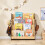 SoBuy Montessori Kids Bookcase with Storage & Hooks 5
