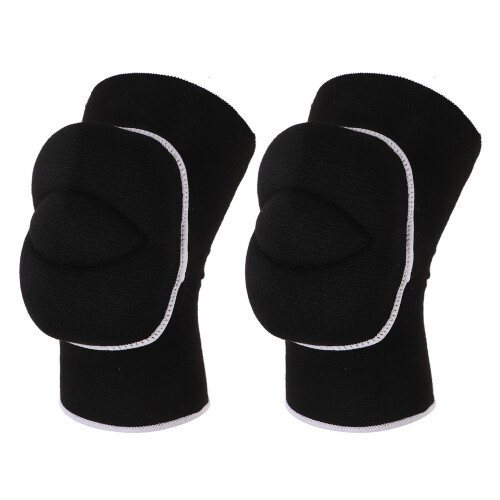 2 pezzi di ginocchiere in spugna, nero, S/M/L, 24-26 cm 2