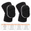 2 pezzi di ginocchiere in spugna, nero, S/M/L, 24-26 cm 2