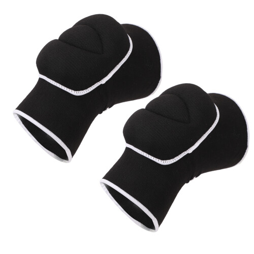2 pezzi di ginocchiere in spugna, nero, S/M/L, 24-26 cm