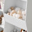 SoBuy Kids Bookshelf 5-Compartment White 7
