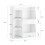 SoBuy Kids Bookshelf 5-Compartment White 3