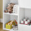 SoBuy Kids Bookshelf 5-Compartment White 8