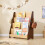 SoBuy Montessori Kids Bookcase with Storage & Hooks 2