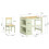 SoBuy Set Tavolino e Sedia Bambini Verde 3