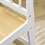 SoBuy Conjunto Mesa e Cadeira Infantil com Prateleiras Branco 6